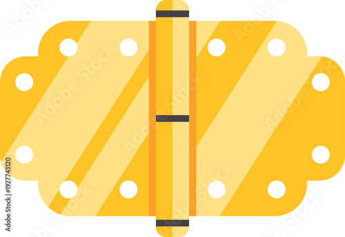 Golden hinge mechanism providing support and movement for furniture or doors