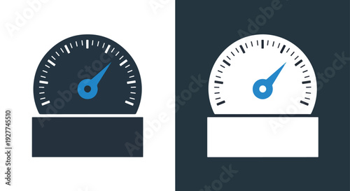 Speedometer icons flat design vector illustrationBlue icon set - Modern style icon - Vector icon set - Glyph and solid icon set - Icon vector - Flat Design Icon - line icon set