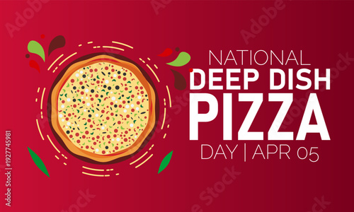 Celebrate National Deep Dish Pizza Day on April 5th with This Delicious Pizza Illustration and Cutlery