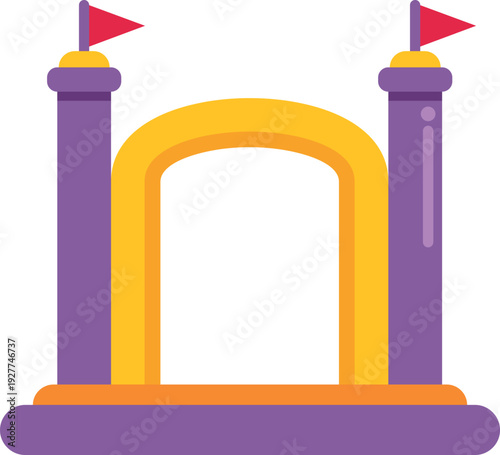 Bouncy castle inflatable playground for children playing