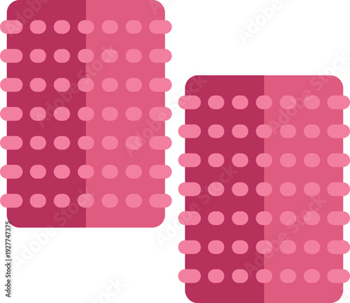 Pink hair rollers representing styling and beauty tools