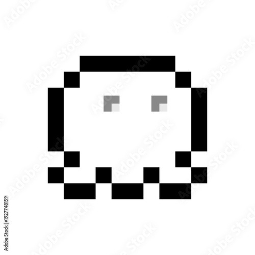 Octopus Monster Alien Pixel Art