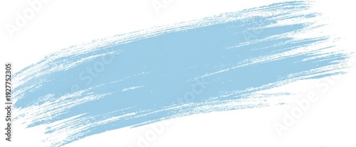 Light blue, textured brushstroke across a white background, creating an abstract diagonal shape