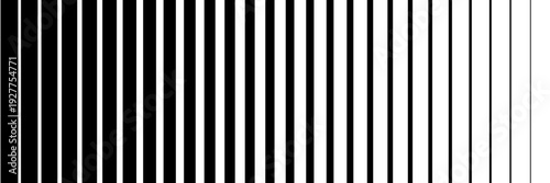 Halftone gradient lines pattern. Faded halftone black lines. Faded gradient background. Horizontal abstract geometric texture with parallel lines.