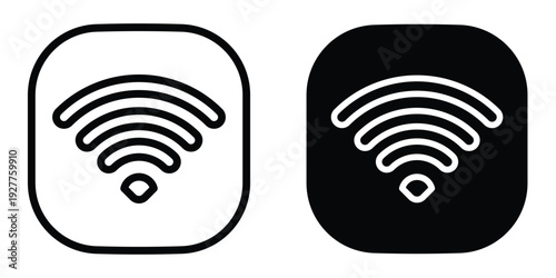 Wifi icon set different style collection for web Ui. EPS10