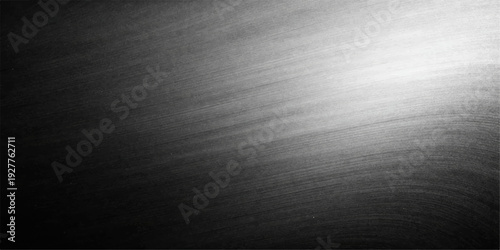 A shiny stainless steel plate features a brushed silver metal texture with a light grey metallic pattern on a textured aluminum surface, creating a modern chrome backdrop for industrial design