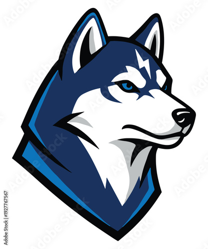 Husky Head Vector Illustration