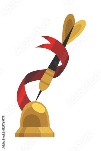 Dart icon isolated on white background