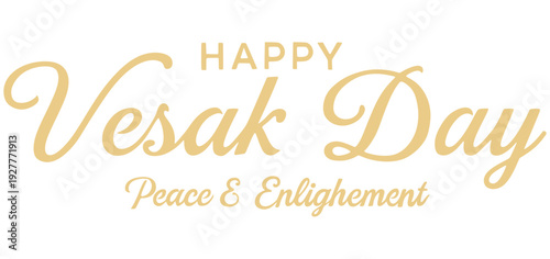 Vector design of the text Happy Vesak Day eps 3