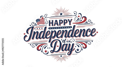 Independence Day greeting vector