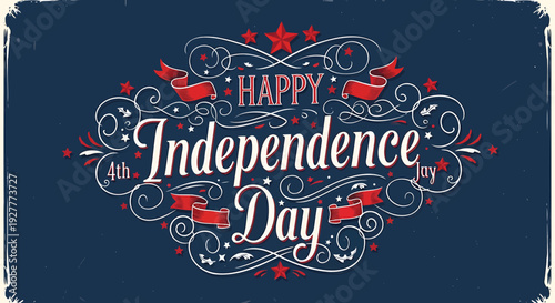 Independence Day greeting vector