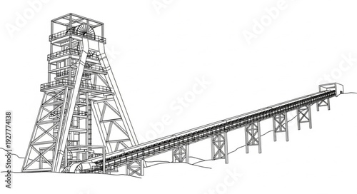 Ancient Egyptian Pyramid Construction Scene.