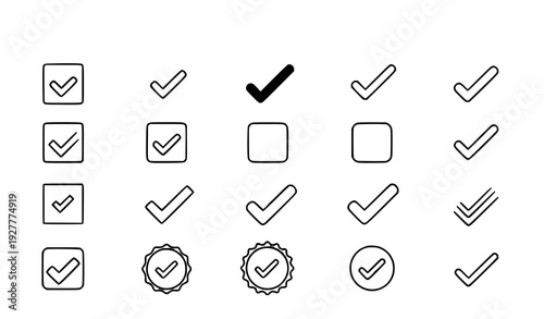 UI Check Mark Tick Icons for Website and Mobile Apps