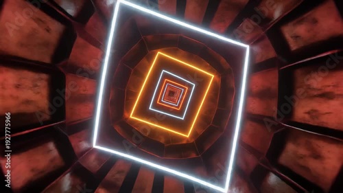 Glowing geometric helix background animation