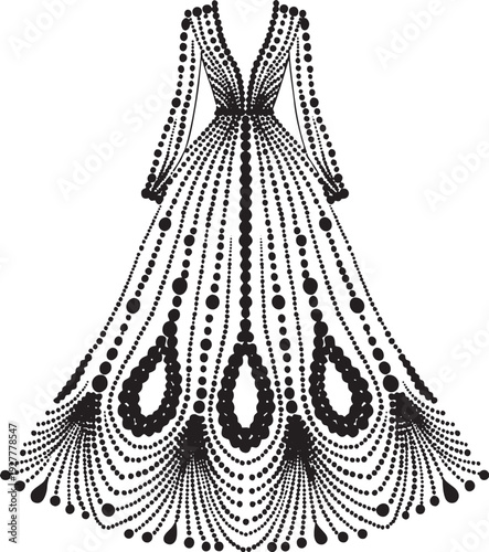 fashion dress vector illustration
