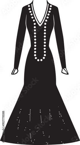 fashion dress vector illustration