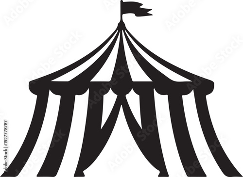 Circus tent icon