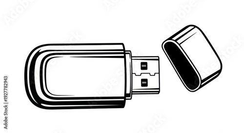 USB flash drive and cap