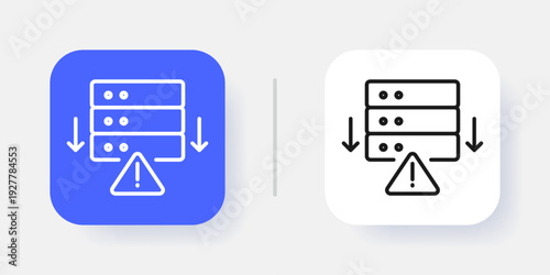 Cybersecurity UI Button Icon with Active and Inactive States for Secure SaaS Dashboard