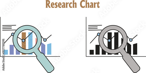 Modern flat design for analysis business and financial graph Vector illustration concept for business analysis, market research, product testing, data analysis.