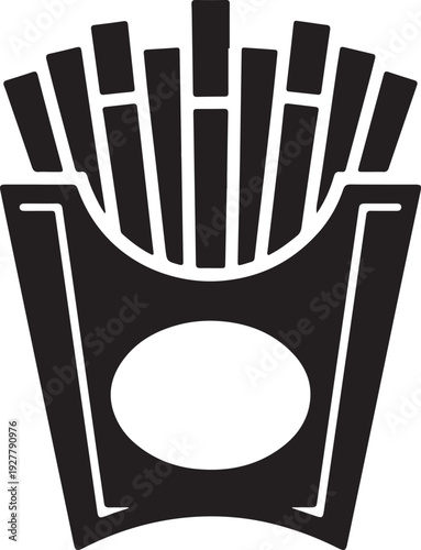 French fries vector icon