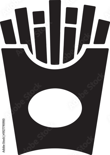 French fries vector icon