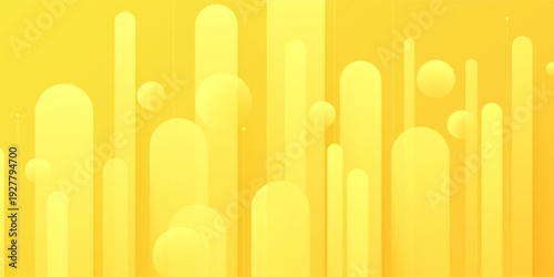 Modern yellow abstract background featuring vertical gradient stripes and smooth transitions
