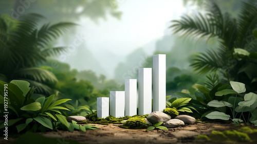 Growth Chart in a Lush Envi...