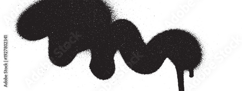 graffiti spray paint art balck and white in trasparent background 