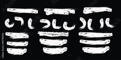 Ancient sumerian cuneiform script on black background