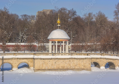 Pavilion on the bridge in the Old Believers Rogozhskaya Sloboda