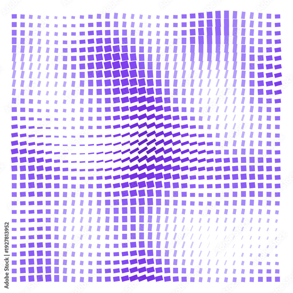 Obraz premium Vector Field Grid of Rectangles - Abstract Purple Rectangle Grid Art