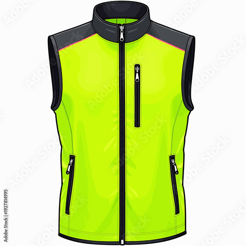 Stay safe during outdoor activities with this high-visibility yellow reflective safety vest featuring multiple pockets for running cycling and construction work.
