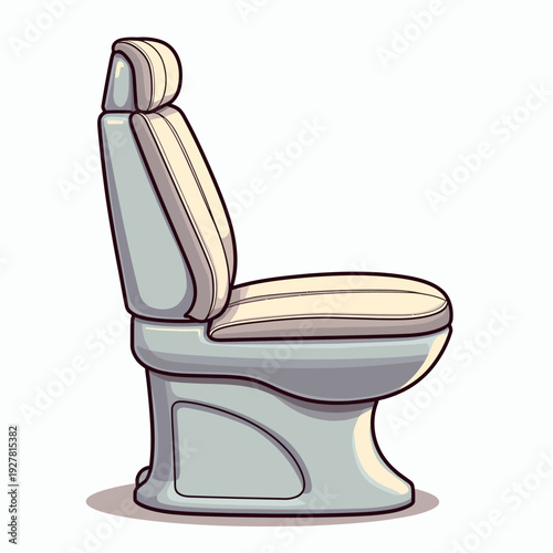 Modern white ceramic toilet with a sleek minimalist design and soft close seat ideal for contemporary bathroom renovations and professional interior styling.
