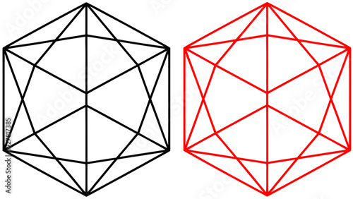 Geodesic sphere illustration vector