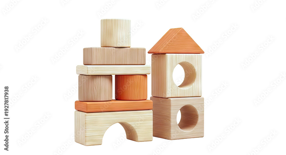 Obraz premium Wooden Toy Blocks