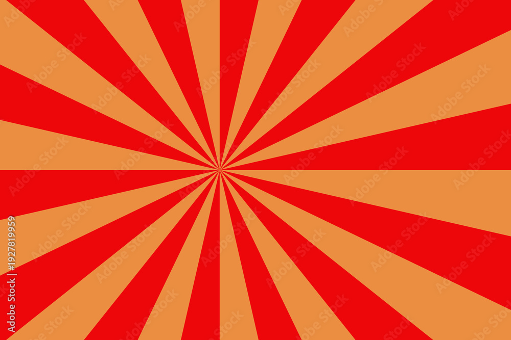 Obraz premium Dynamic radial lines bursting from the center creating speed and motion effect.