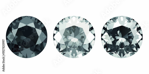 Three oval cut diamonds displayed with varying levels of polish