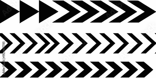 Black arrow patterns repeating across a white background