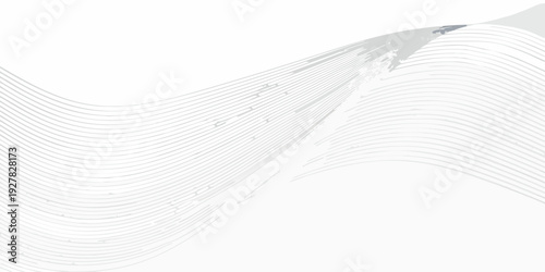 Abstract flowing lines create a dynamic minimalist grayscale composition