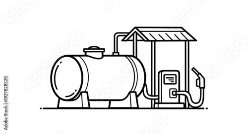 Fuel Tank and Pump Station.