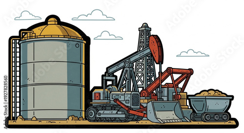 Grain Silo and Processing Facility.