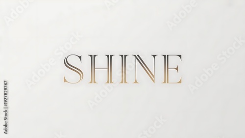 Minimal Luxury SHINE Logo on White Background