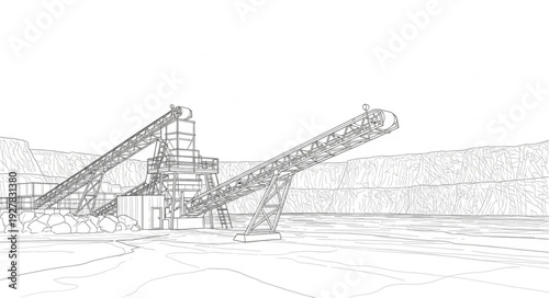 Industrial Crane Equipment at Work Site.