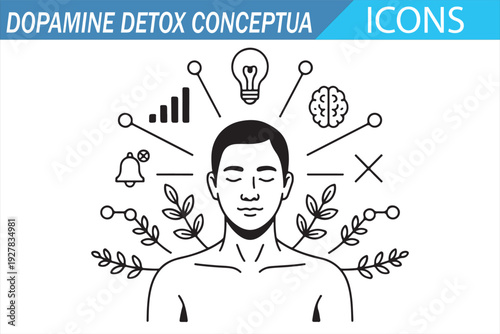 Mindfulness and Productivity Reset – Dopamine Detox Graphic