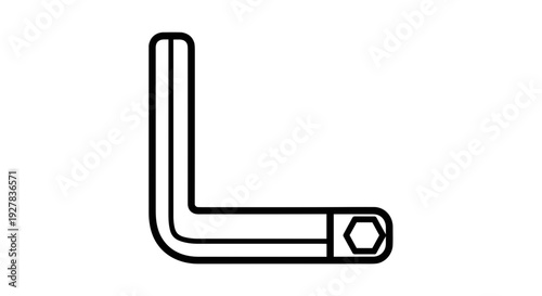 L Shaped Allen Wrench Tool.