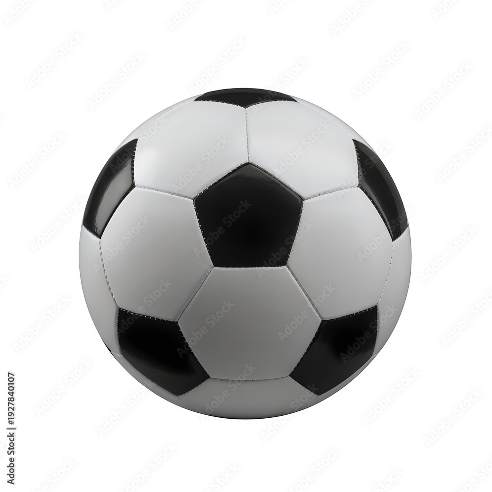 Fototapeta premium A soccer ball on a white background