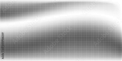 Wave halftone pattern. Halftone dots background. Vector