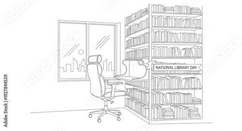 Man Sitting in Office Chair.