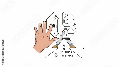 Hand Touching Circuit Board Technology.
